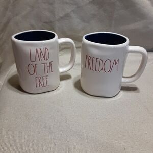 Set of Two Rae Dunn Coffee Mugs